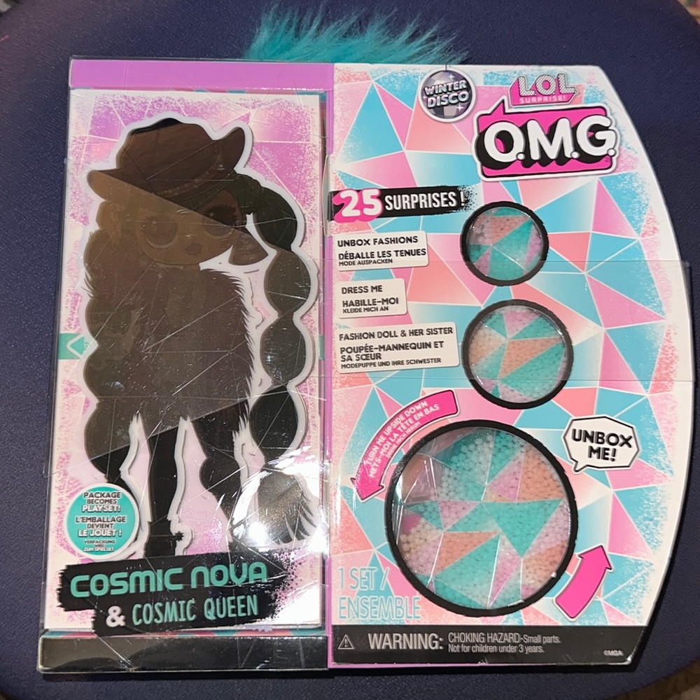 New unopened box of LOL OMG Cosmic Nova and Cosmic Queen